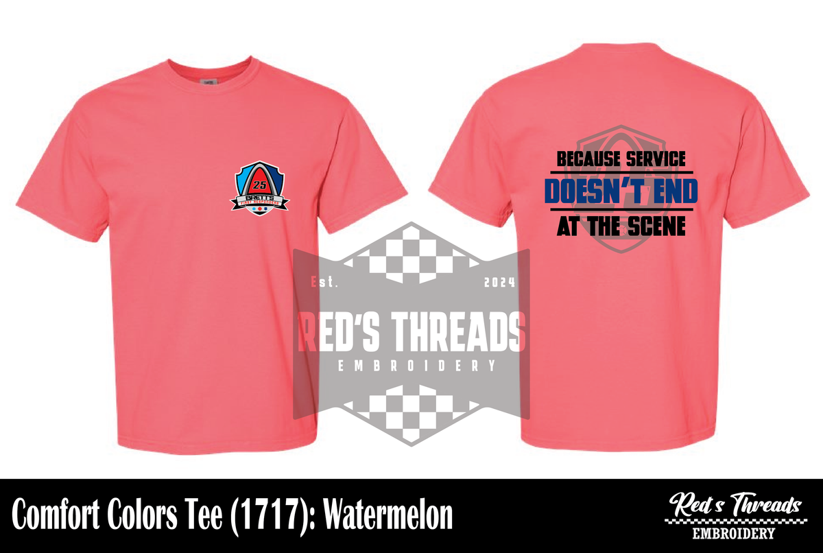Service Doesn't End at the Scene Tee