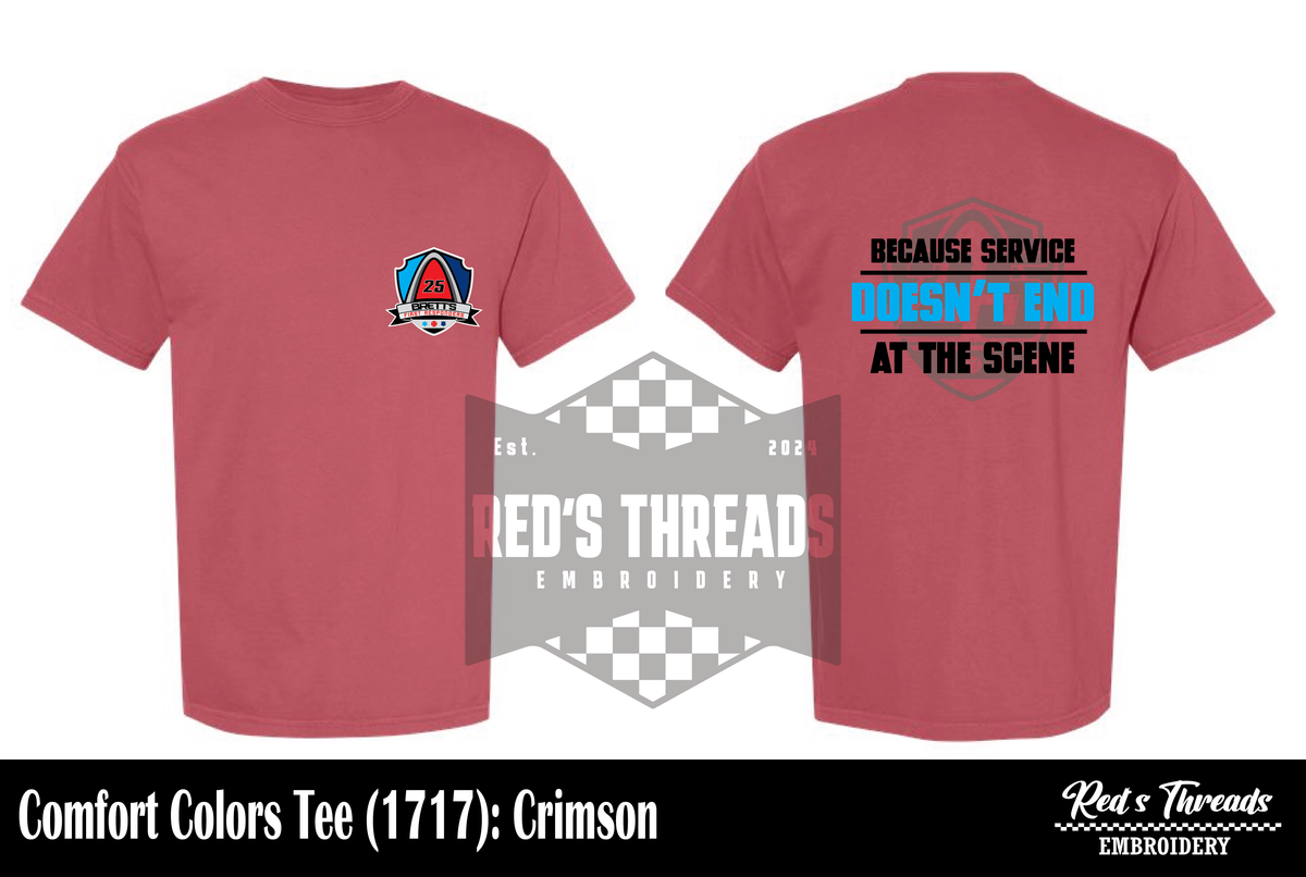 Service Doesn't End at the Scene Tee