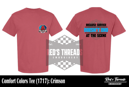 Service Doesn't End at the Scene Tee