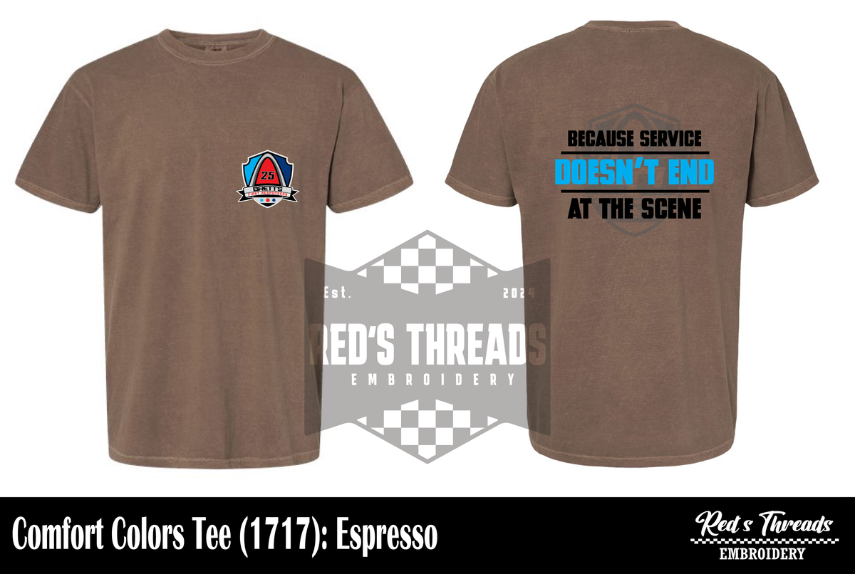 Service Doesn't End at the Scene Tee